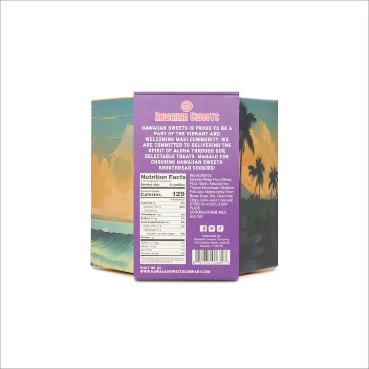 Hawaii Sweets Chocolate Chip Shortbread Cookies