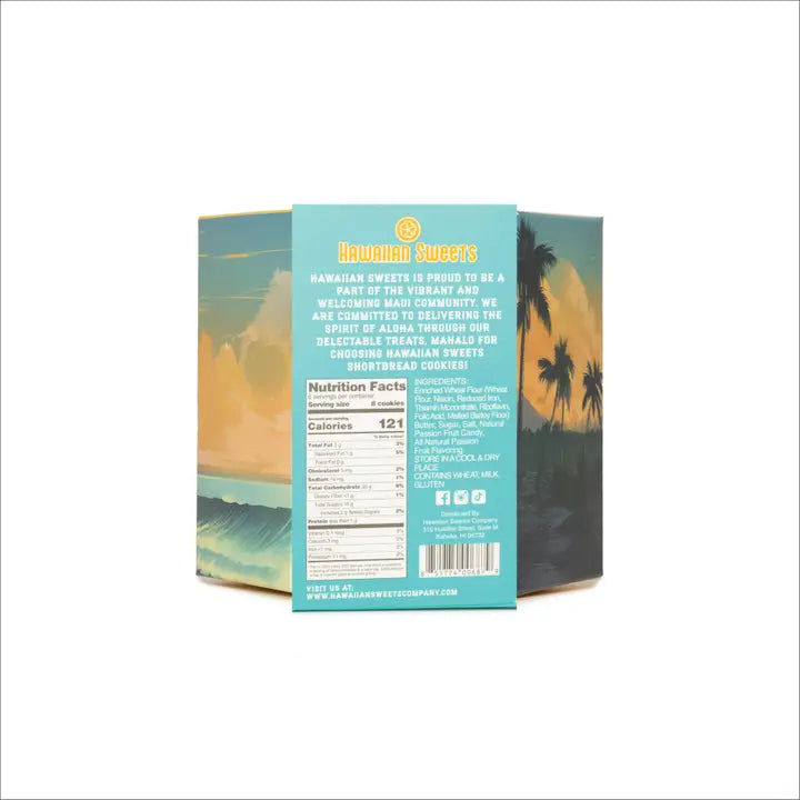 Hawaii Sweets Passion Fruit Short Bread Cookies