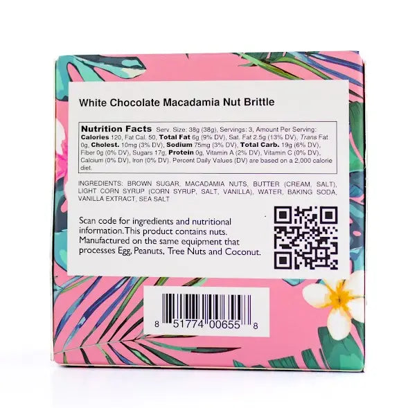 Hawaiian Sweets White Chocolate Macadamia Nut Brittle