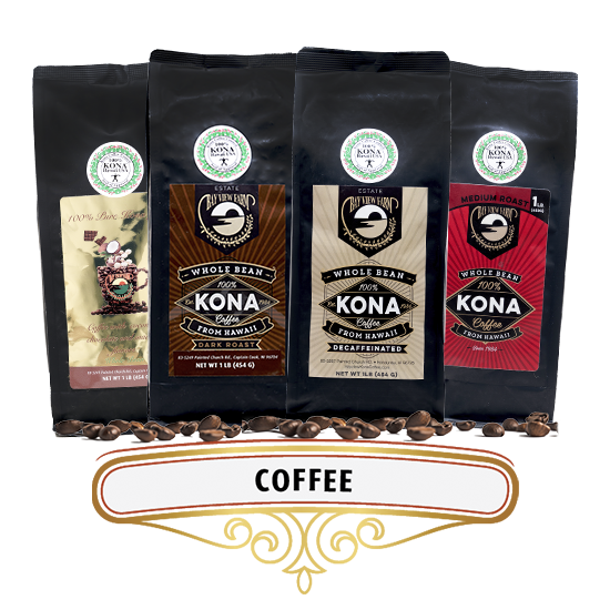 bay view coffee products. text: coffee