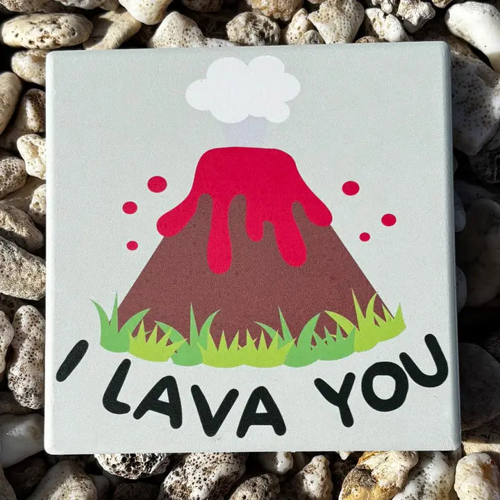 Revel Sun Hawaiian Coaster "I Lava You"