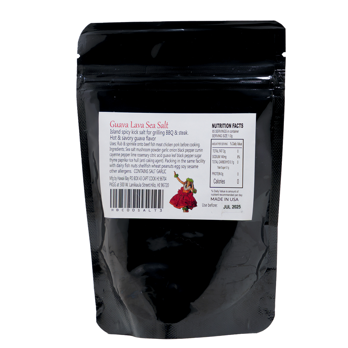 Hawaii Bay Guava Lava Sea Salt - 4oz