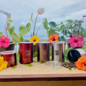 Airscape Stainless Steele Cannisters - The Bay View Coffee Farm in Kona, Hawaii