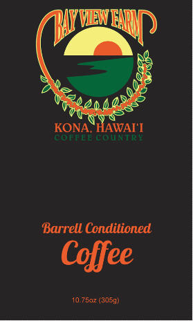 Barrel conditioned coffee - The Bay View Coffee Farm in Kona, Hawaii