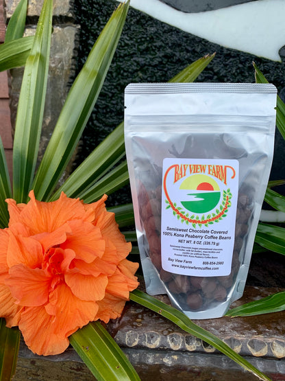 Chocolate Covered Peaberry Coffee - The Bay View Coffee Farm in Kona, Hawaii